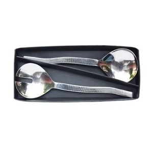 New Arrival Bone Inlay Handle in Antique Finish Salad <b>Server</b> Set in Steel Polished Handles Flatware Steel Salad Set - Product Image 6