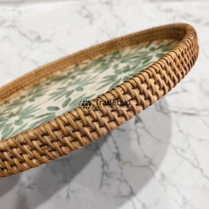 Premium Modern Rattan Tray Handwoven Movable Stylish Home Decor Dining Serving Tradebyd - Product Image 4