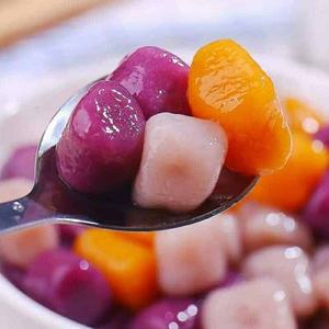 Cubos de Tapioca de Camote Congelados para Postre, Textura Masticable Después de Cocinar, Listos para Sopa Dulce - Product Image 1