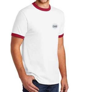50% polyester/50% cotton jersey knit ringer t <b>shirt</b> - Product Image 4