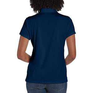 Mujer de alta calidad Casual para camisa Jersey Impresión de pantalla de seda transpirable Opción de logotipo personalizado Patrón sólido-Pedidos al por mayor - Product Image 2