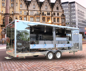 Food Trucks For sale Best Selling Food Truck Trailer Fully Equipped Stainless Steel Mobile <b>Kitchen</b> - Product Image 3