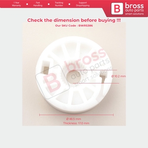 มอเตอร์เกียร์กระจกหน้าต่างด้านหน้าขวา BWR5386 รุ่น 95382557 สำหรับ Cruze ปี 2010-2016 - Product Image 5