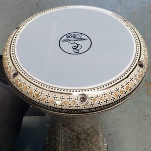 Gawharet El Fan 17,5 pouces, Mihrab noir professionnel, perle égyptienne, Doumbek Darbuka - Product Image 4