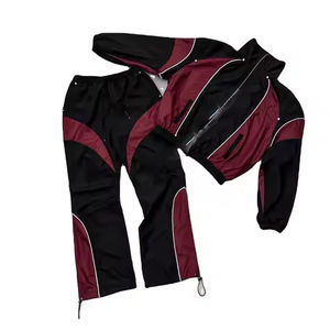 Veste d'été de haute qualité pour hommes, veste softshell personnalisée, survêtement, ensemble court et coupe-vent à blocs de couleurs pour hommes - Product Image 1