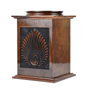 La urna de cremación de madera más preciosa más vendida, urnas de madera grabadas a mano para mascotas, suministros funerarios, urnas de almacenamiento de mascotas de cremación de madera - Product Image 6