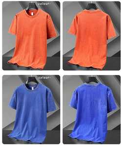 T-shirts pour hommes délavés à l'acide, coupe ample et classique, avec logo personnalisé et motifs graphiques, par un fabricant de vêtements - Product Image 4