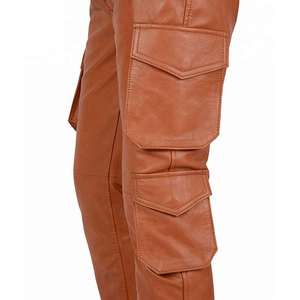 Pantalon en cuir Offre Spéciale avec logo personnalisé et impression OEM pantalon en cuir respirant de bonne qualité pour hommes prix raisonnable - Product Image 6