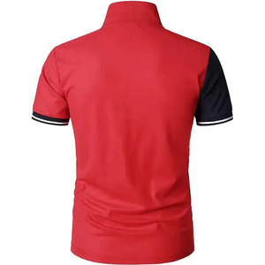 Uniforme de golf personalizable de manga corta para hombre, nuevo diseño con estampado de algodón 100%, marca personalizada - Product Image 3