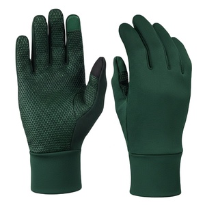 Gants de sécurité noirs en polyester, neufs, chauds, antidérapants, à doigts complets, pour le cyclisme et les sports d'hiver, pour cyclistes et coureurs - Product Image 1