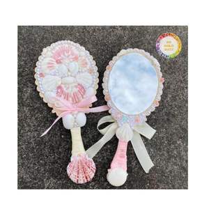 2025 Hot Trend Espejo de mano decorado con concha de mar de Vietnam Handicrafters Venta al por mayor Mejor precio Espejo de mar personalizado - Product Image 4