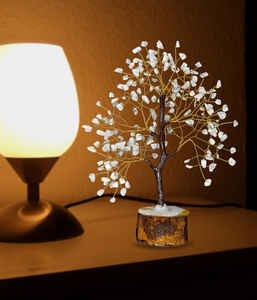 Arco Iris piedra lunar bonsái dinero árbol 300 cristal Natural decoración Chips amor estilo Chakra curación para el hogar Oficina Feng piedra preciosa - Product Image 2