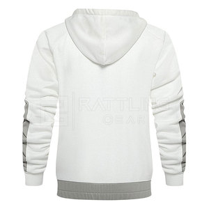 2024 mode hommes fermeture éclair survêtements décontracté chaud deux pièces hiver rayure conception séchage rapide imprimé Logo respirant caractéristique - Product Image 4