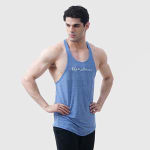 เสื้อกล้ามฟรีซ์ฟิตสีฟ้าอิเล็กทริกสำหรับผู้ชาย - Product Image 4