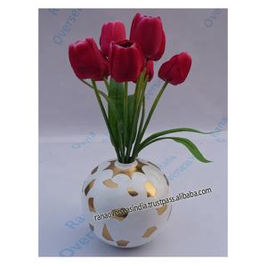 Nouveauté Vase floral en aluminium de qualité supérieure Vase décoratif élégant en métal pour fête, salon, mariage et hôtel - Product Image 5