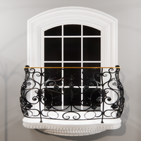 Options de balustrades de balcon en fer forgé élégantes offrant une élégance moderne, une durabilité supérieure, un entretien facile, garantie 1 an, Villa TTD