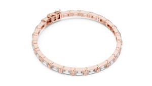 VDS 14K Solid Yellow White Gold Tennis <b>Bracelet</b> Emerald Cut Lab Grown <b>Diamond</b> IGI Certified 17g Wedding Jewelry - Product Image 4