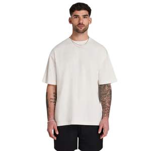 T-shirt surdimensionné pour homme Kream 100% coton 190 GSM Streetwear Staple Tee imprimé logo avant dos épaule décontractée Fit Shirt - Product Image 1