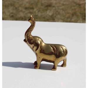 Decorative Brass Elephant Table Decor Object Handmade <b>Gold</b> Elephant Sculpture Metal Gifts And Crafts Custom Animal <b>Statue</b> - Product Image 2