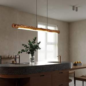 SIMIG Wabi Sabi <span class=keywords><strong>in</strong></span> <span class=keywords><strong>legno</strong></span> luce <span class=keywords><strong>a</strong></span> <span class=keywords><strong>sospensione</strong></span> retrò lampadario <span class=keywords><strong>in</strong></span> <span class=keywords><strong>legno</strong></span> massello industriale <span class=keywords><strong>lampade</strong></span> da sala da tè tavolo Bar ristorante creativo - Product Image 2