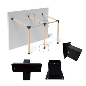 Nhà Máy Bán buôn kim loại pergola Bolt Kit thép núi <span class=keywords><strong>Bracket</strong></span> woodworks pergola Kit chân đế - Product Image 1
