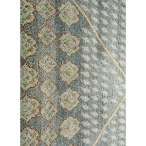 Alfombra de Seda Anudada a Mano Manchaha Verde con Patrón Geométrico para Sala de Estar, Alfombra Rectangular para Pasillo, Alfombra de Estilo Puzzle para Coche-LPS-18 - Product Image 3