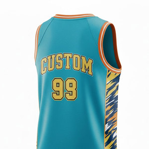 เสื้อบาสเก็ตบอลแบบส่วนตัวสำหรับผู้ชาย พร้อมกราฟิกและหมายเลขทีมแบบซับลิเมชั่น น้ำหนักเบา แห้งเร็ว เสื้อกีฬา - Product Image 6