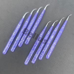 Pinzas de pestañas de acero inoxidable sostenibles, herramientas de extensión de agarre fuerte con aislamiento de etiqueta privada - Product Image 4