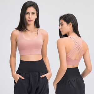 New Arrival Plus Size Women Adjustable <b>Back</b> Sports Bra Fitness Gym Wear Seamless Active Top Custom Made High Quality Wholesale - Product Image 4