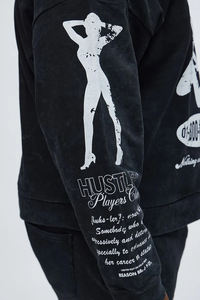 Factory Rate Wholesale Manufacturing Hoodie Heavyweight Full Zip Oversized Thick Hoodies 500 GSM Custom Unisex Drop Shoulder - Product Image 5