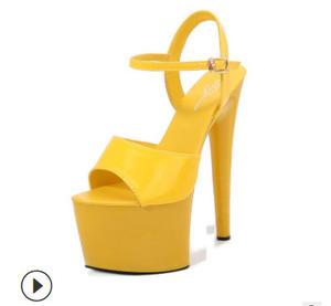 Sandalias de Tacón Alto de Moda para Mujer, de Alta Calidad, de Cuero Genuino, Versátiles, Cómodas e Informales - Product Image 2