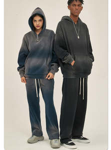 Conjunto de Sudadera con Capucha y Logotipo Personalizado 2026, Ropa Deportiva Unisex Ligera con Lavado Ácido, con Muestra Gratis - Product Image 5