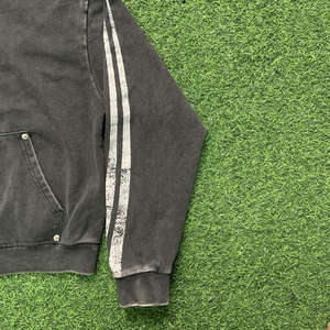 Sweat-shirt à capuche vintage délavé à l'acide imprimé sur mesure, 100% coton, tissu éponge français, longueur courte, surdimensionné, printemps - Product Image 3