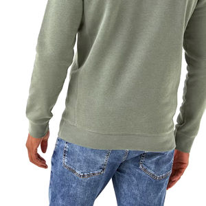 Sweat-shirt à demi-zip pour homme en polyester 100% de qualité professionnelle OEM, col montant, décontracté, confortable, uni, teinture unie, pour l'hiver - Product Image 5