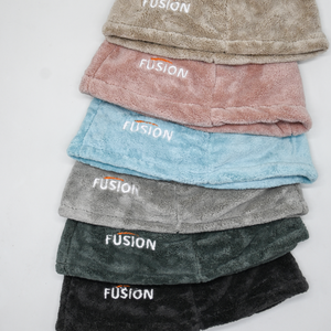 Gorro de Ducha de Felpa Fukuyusei, Personalizado, de Coral, Reutilizable, con Patrón Sólido, Gorro de Sauna, Toalla de Ducha de Secado Rápido, Protección Sanitaria para el Cabello - Product Image 5