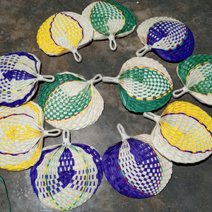 Éventail à main en feuille de palmier Corypha Lecomtei fait à la main au Vietnam-Décoration murale naturelle, tailles personnalisées, Vintage écologique - Product Image 6