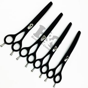 ชุดกรรไกรตัดผม6 1สีเงินใหม่คุณภาพสูงสำหรับสัตว์กรรไกรตัดขนสุนัขสแตนเลสการพิมพ์โลโก้ที่คมชัด - Product Image 4