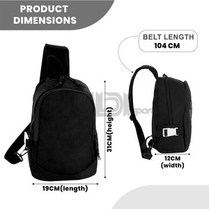 Sac bandoulière élégant en tissu durable avec finition lisse et grand espace de rangement - Product Image 3
