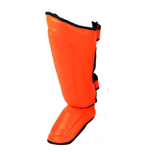 Protège-tibias de Muay Thai et de Kickboxing professionnels de haute qualité en PU, motif personnalisé, durables, pour l'entraînement et la compétition - Product Image 3