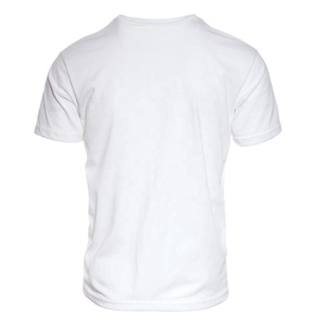 T-shirt 100% coton avec logo personnalisé en gros pour hommes T-shirt unisexe vierge pour hommes T-shirts unis avec logo imprimé - Product Image 3