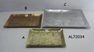 Plateaux décoratifs pour pâtisserie, plateau de service en métal pour gâteaux, plateau de boulangerie artisanal, plats et assiettes de service alimentaires avec impression de logo - Product Image 4