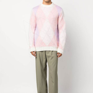 Produit à la mode pull pull respirant Jersey pour hommes concevoir votre propre Street Wear Mohair Jersey à manches longues Mohair Jersey - Product Image 5