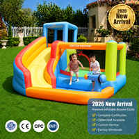 Toboggan gonflable aquatique d'été en tissu Oxford 420D 840D épaissi, conforme ASTM, à gonflage rapide