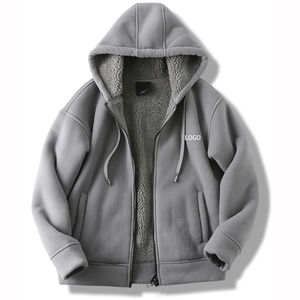 QUICKSHOW Streetwear 3D Leopard Camo Eco-Friendly Double-sided Fabric Zip Color Block Reversible Zipper Baggy Hoodie Men - Product Image 1