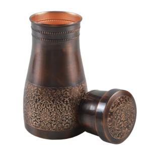 Carafe en cuivre nouvellement arrivée apporte de la chaleur aux espaces de vie modernes. Les carafes en cuivre symbolisent la pureté, la force et le bien-être. - Product Image 6