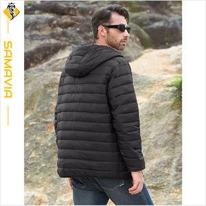 <b>Men's</b> Lightweight Quilted Winter Puffer <b>Jacket</b> Breathable Outdoor Windproof Coat with Zipper Closure Ready to Ship - Product Image 6