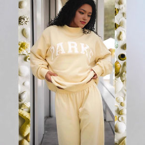 Sudadera Deportiva Informal con Capucha para Mujer, Otoño-Invierno, Antiarrugas, Bordada, con Logotipo Frontal, 100% Algodón - Product Image 4