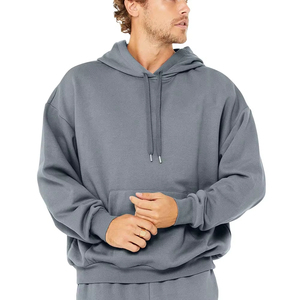 Nueva llegada de buena calidad adulto puro algodón con capucha sudadera pantalones de chándal conjunto de invierno entrenamiento hombres sudaderas con capucha conjunto - Product Image 6