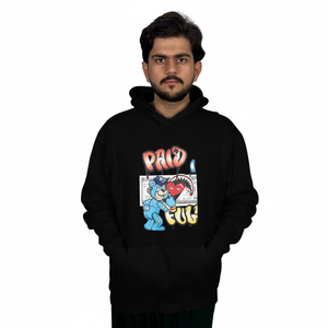 Sudadera con Capucha de Forro Polar 100% Algodón de 380 g/m² para Hombre, Diseño Gráfico Personalizado Bordado, Sudadera Básica de Invierno - Product Image 1