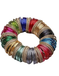 Custom Made <b>Glass</b> <b>Bangles</b> Unique Style Solid Color Set for Women/Ladies - Product Image 1